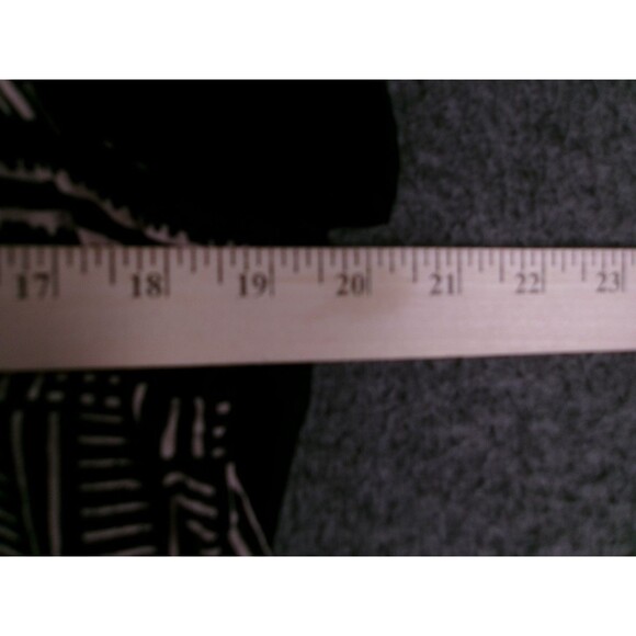 Kirra Blouse Women Small Black Beige Geometric Chiffon Sheer Beachy Summer - Picture 3 of 11